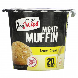 FlapJacked, Mighty Muffin, лимонный крем, 55 г (1,94 унции)