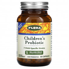 Flora, Children's Probiotic, 60 капсул