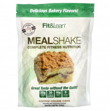 Fit & Lean, Meal Shake, комплексное питание для фитнеса, со вкусом кофейной крошки, 370 г (0,82 фунта)