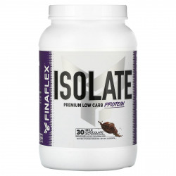 Finaflex, Изолят, протеин премиального качества с низким содержанием углеводов, молочный шоколад, 905 г (2 фунта)