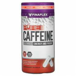 Finaflex, Чистый кофеин, 200 мг, 100 капсул