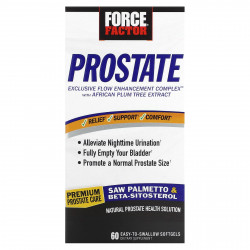 Force Factor, Prostate, натуральное средство для здоровья простаты, 60 удобных капсул
