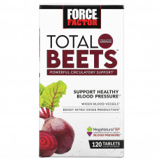 Force Factor, Total Beets, эффективная поддержка кровообращения, 120 таблеток