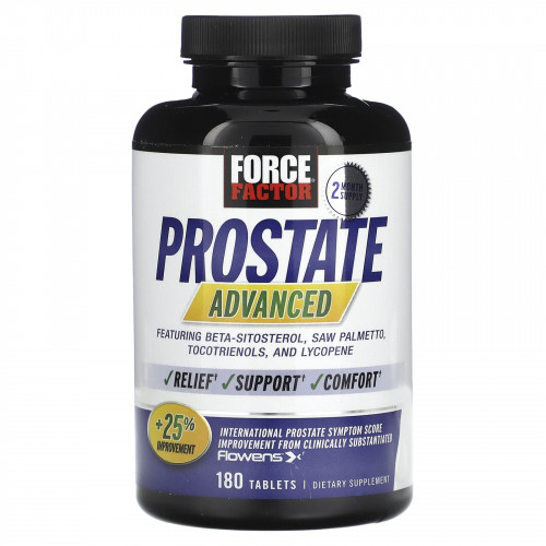 Force Factor, Prostate Advanced, 180 таблеток