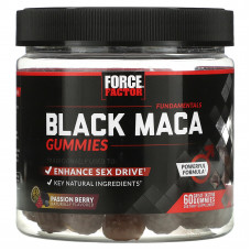 Force Factor, Fundamentals, черная мака, маракуйя, 60 жевательных таблеток