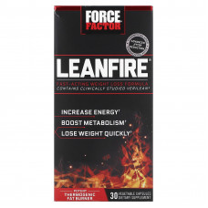 Force Factor, LeanFire, формула для быстрого снижения веса, 30 растительных капсул