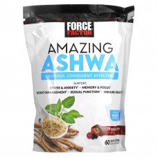 Force Factor, Amazing Ashwa, тройная ягода, 60 жевательных таблеток