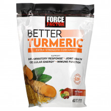 Force Factor, Better Turmeric, куркумин повышенной силы действия, фруктовый всплеск, 60 жевательных таблеток