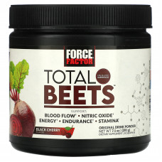 Force Factor, Total Beets, оригинальный напиток в порошке, черная вишня, 201 г (7,1 унции)