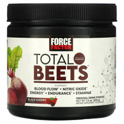 Force Factor, Total Beets, оригинальный напиток в порошке, черная вишня, 201 г (7,1 унции)