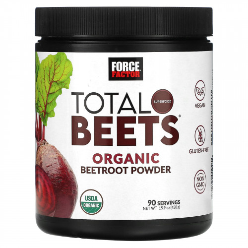 Force Factor, Total Beets, органический порошок из свеклы, 450 г (15,9 унции)