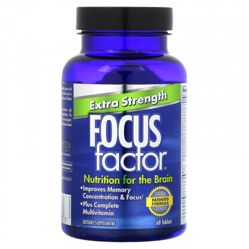 Focus Factor, повышенная сила действия, 60 таблеток