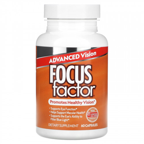 Focus Factor, для улучшения зрения, 60 капсул