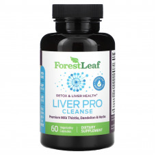 Forest Leaf, Liver Pro Cleanse, средство для очищения печени, 60 растительных капсул