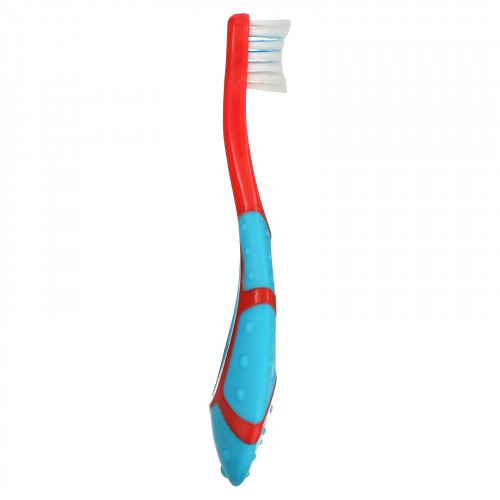 Fisher-Price, BrushBuddies, зубная щетка для малышей с кольцом для прорезывания зубов, от 3 месяцев, 1 зубная щетка