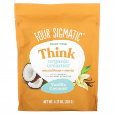 Four Sigmatic, органические сливки, не содержащие молочных продуктов, ваниль и кокос, 120 г (4,23 унции)