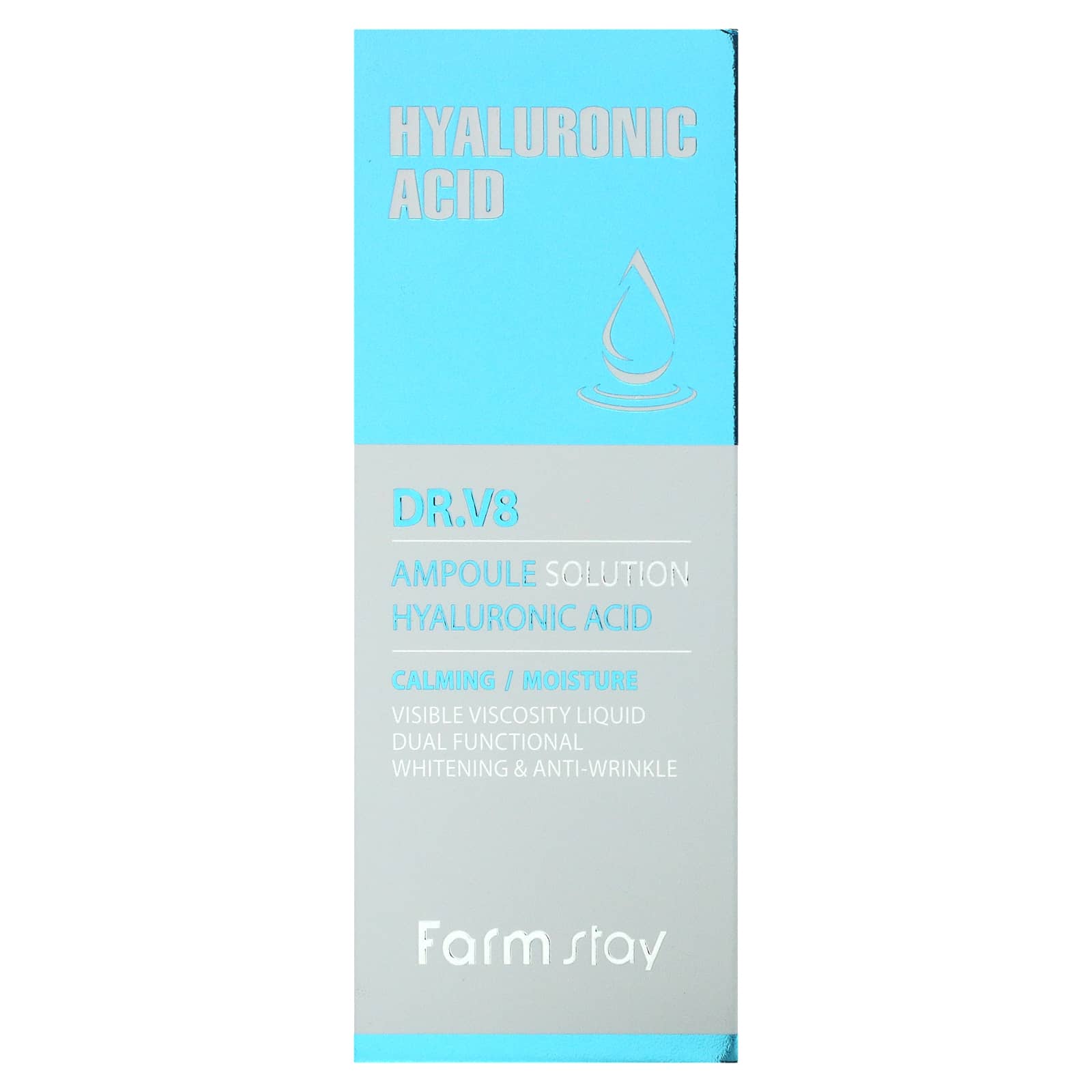 Farmstay, Доктор V8 Ampoule Solution Hyaluronic Acid, 30 мл