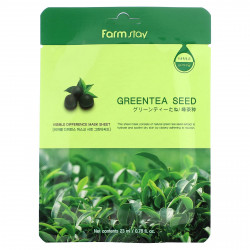 Farmstay, Visible Difference Beauty Mask Sheet, Greentea Seed, 1 шт., 23 мл (0,78 жидк. Унции)