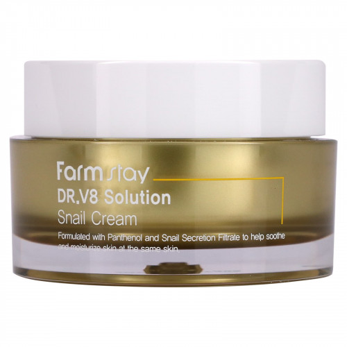 Farmstay, Доктор V8 Solution Snail Cream, 50 мл (1,69 жидк. Унции)