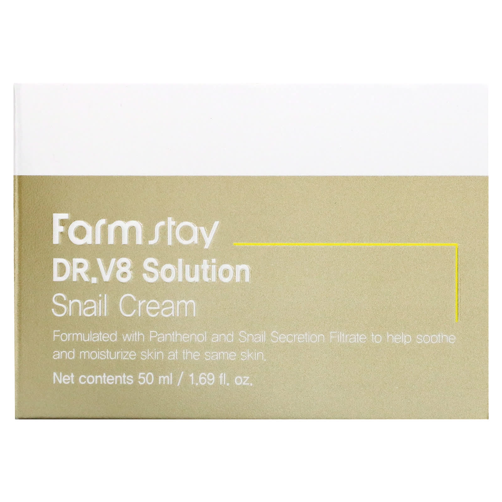 Farmstay, Доктор V8 Solution Snail Cream, 50 мл (1,69 жидк. Унции)