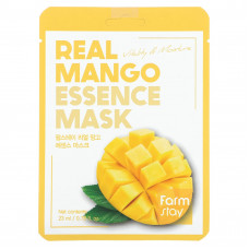 Farmstay, Real Mango Essence Beauty Mask, 1 листовая маска, 23 мл (0,78 жидк. Унции)