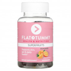 Flat Tummy, Суперфрукты, натуральный апельсин, 60 жевательных таблеток