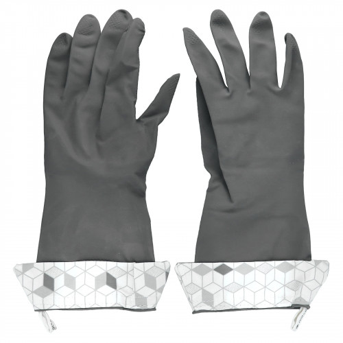 Full Circle Home LLC, Splash Patrol, перчатки для чистки из натурального латекса, размер S / M, серые, 1 пара