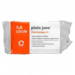 Full Circle Home LLC, Plain Jane, растительные губки x2 шт., В упаковке 3 шт.