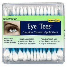 Fran Wilson, Тройники для глаз, прецизионные аппликаторы для макияжа, 80 ватных тампонов