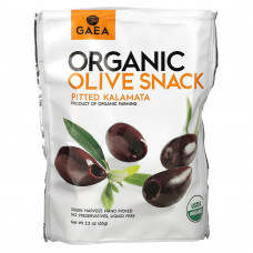 Gaea, Organic Olive Snack, каламата без косточек, 65 г (2,3 унции)