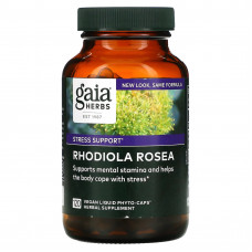 Gaia Herbs, родиола розовая, 120 веганских капсул Liquid Phyto-Caps
