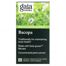 Gaia Herbs, Бакопа, 60 веганских капсул Phyto-Cap