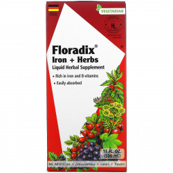 Gaia Herbs, Floradix, железо и травы, 500 мл (17 жидк. Унций)