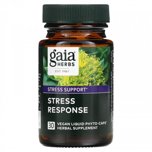 Gaia Herbs, Stress Response, 30 веганских капсул