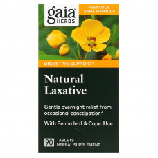 Gaia Herbs, натуральное слабительное средство, 90 таблеток