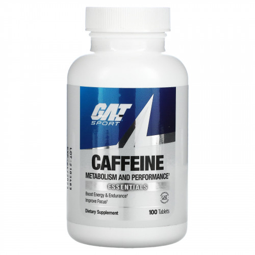 GAT, кофеин, добавка для улучшения метаболизма и результатов, 100 таблеток