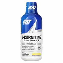 GAT, L-карнитин, аминокислота, лимонный взрыв, 1500 мг, 473 мл (16 унций)