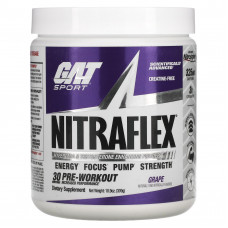 GAT, Sport, Nitraflex, виноград, 309 г (10,9 унции)