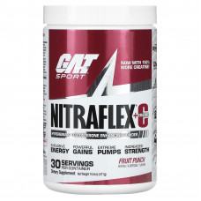 GAT, NITRAFLEX + Creatine, фруктовый пунш, 471 г (16,6 унции)