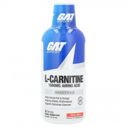 GAT, L-карнитин, аминокислота, вишня, 1500 мг, 473 мл (16 унций)