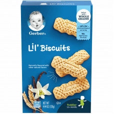 Gerber, Lil 'Biscuits, для детей от 12 месяцев, 126 г (4,44 унции)