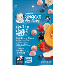 Gerber, Fruit & Veggie Melts, для детей от 8 месяцев, ягодная смесь, 28 г (1 унция)