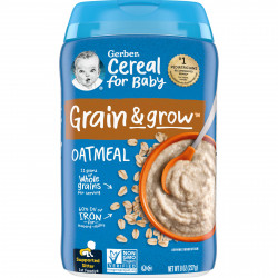 Gerber, Хлопья для детей, Grain & Grow, 1st Foods, овсянка, 227 г (8 унций)