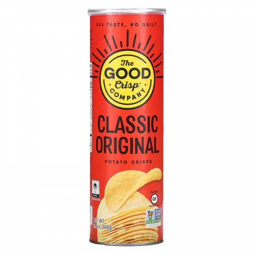 The Good Crisp Company, Картофельные чипсы, классические, оригинальные, 160 г (5,6 унции)