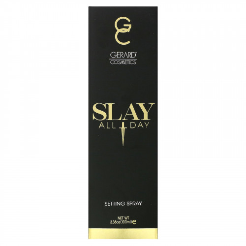 Gerard Cosmetics, Slay All Day, фиксирующий спрей, лаванда, 100 мл (3,38 унции)