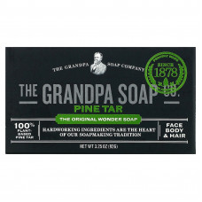 The Grandpa Soap Co., Мыло для лица, тела и волос, сосновый деготь, 92 г (3,25 унции)