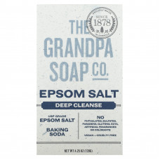 The Grandpa Soap Co., Мыло для лица и тела, английская соль, 120 г (4,25 унции)