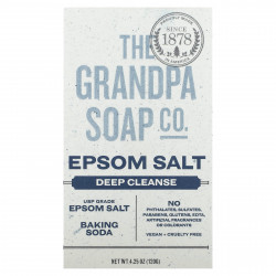 The Grandpa Soap Co., Мыло для лица и тела, английская соль, 120 г (4,25 унции)
