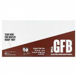 The GFB, Кусочки без глютена, темный шоколад + кокос, 10 пакетиков по 36 г (1,2 унции)