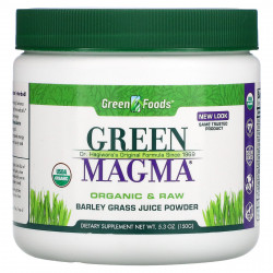 Green Foods Corporation, Green Magma, сок из зеленых побегов ячменя в порошке, 150 г (5,3 унции)
